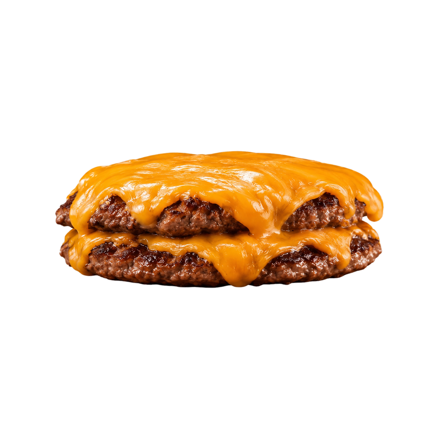 Doppeltes Rindfleisch mit geschmolzenem Käse